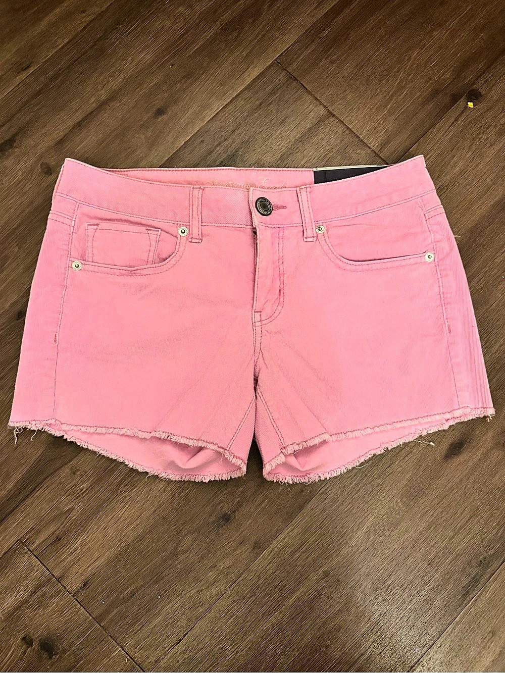 American Eagle Outfitters American Eagle Midi Stretch Shorts Midi Stretch Pink